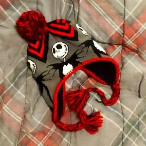 Disney Nightmare Before Christmas Jack Skellington Laplander Beanie Cap